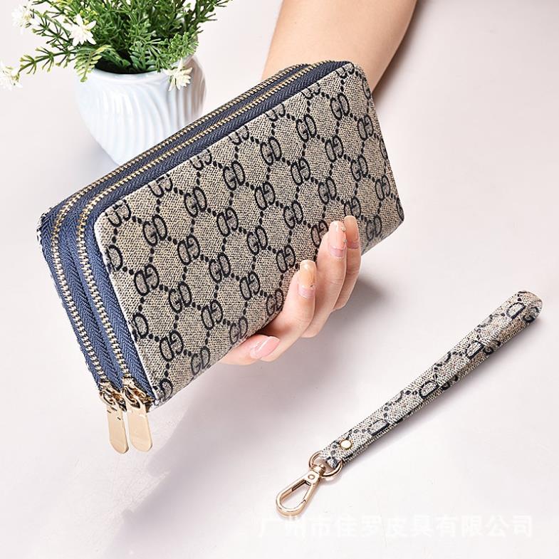 Ví nữ dài cầm tay 2 ngăn kéo sang trọng nhiều ngăn tiện dụng HX0057