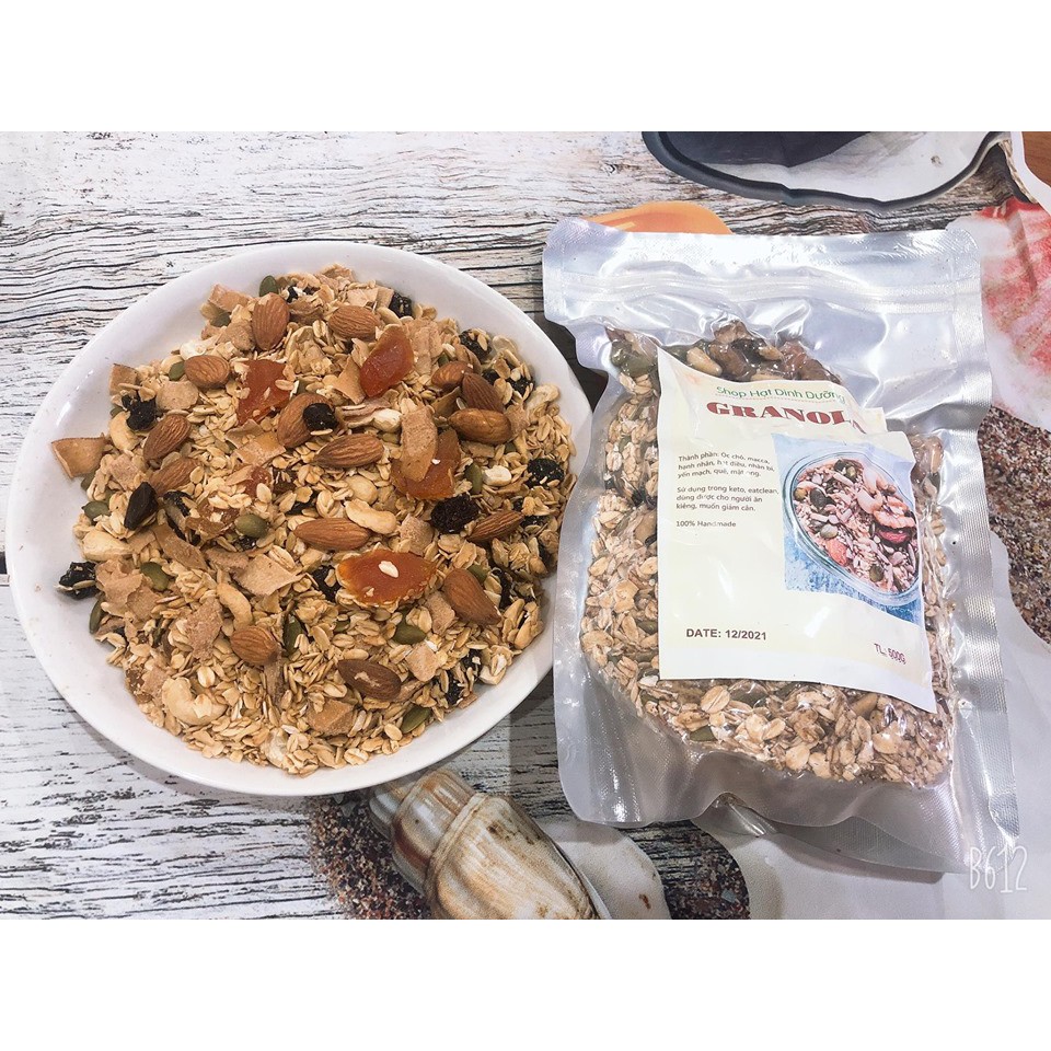 500G Granola - Ngũ cốc ăn kiêng nhập Mỹ (nhiều yến mạch)