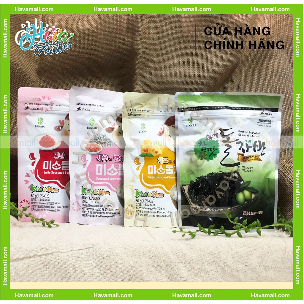 [HÀNG CHÍNH HÃNG] Rong Biển Trộn Cơm Em Bé Cười 50gr