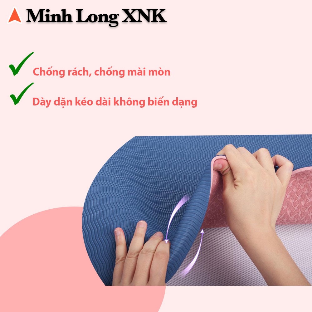 [FREESHIP❤️] THẢM TẬP YOGA , THẢM TẬP GYM TPE CAO CẤP 2 LỚP 6MM VÀ 8MM