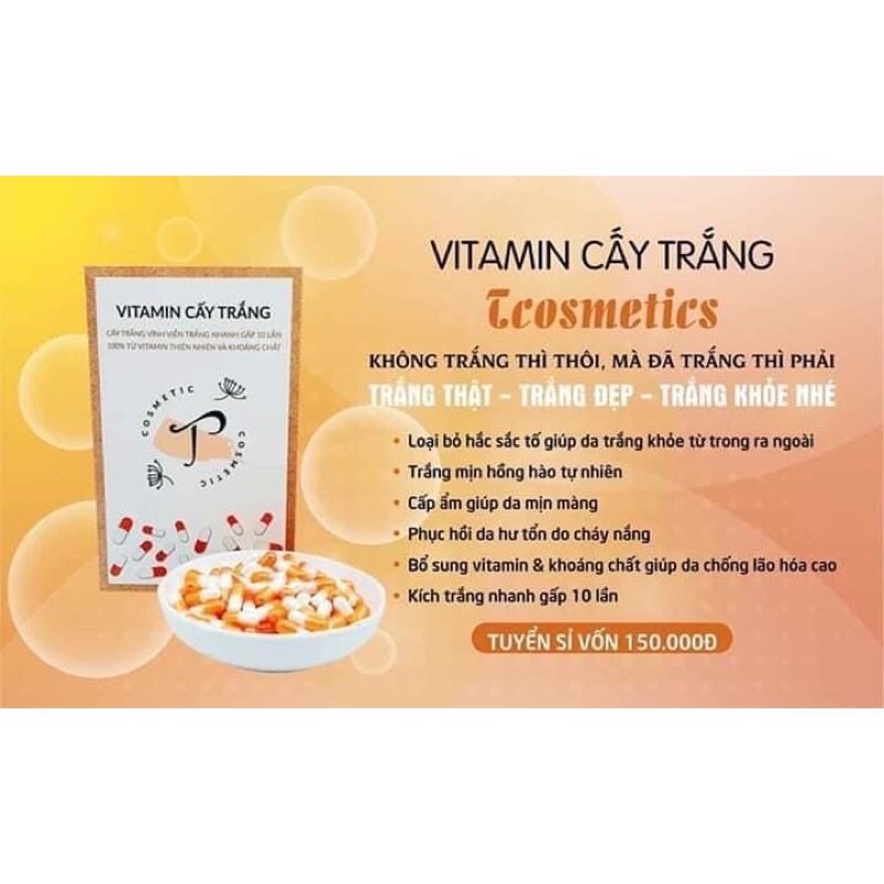 ( COMBO 10 Chai ) SERUM Cấy Trắng Vitamin C siêu trắng
