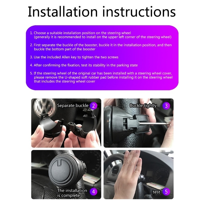 Phụ Kiện Tăng Cường Lực Vô Lăng Xe Hơi Bằng Silicon Dẻo Mới Phù Hợp Với Mọi Phương Tiện / Thời Trang