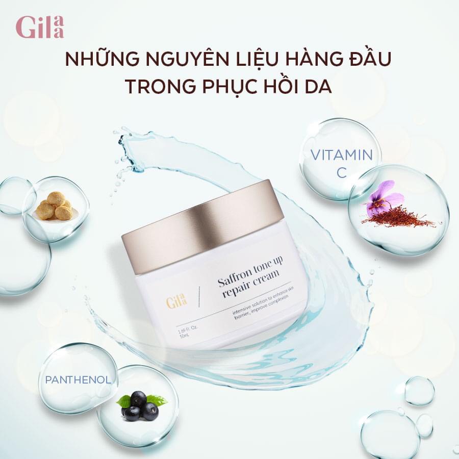 Kem dưỡng da GILAA SAFFRON TONE UP REPAIR CREAM - 50 ml