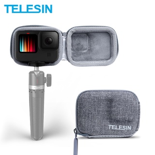 Telesin Túi Đựng Bảo Vệ Có Bàn Chải Mini Mở Nửa Tháo Lắp Nhanh Cho GoPro Hero9 / GoPro Hero 10 9