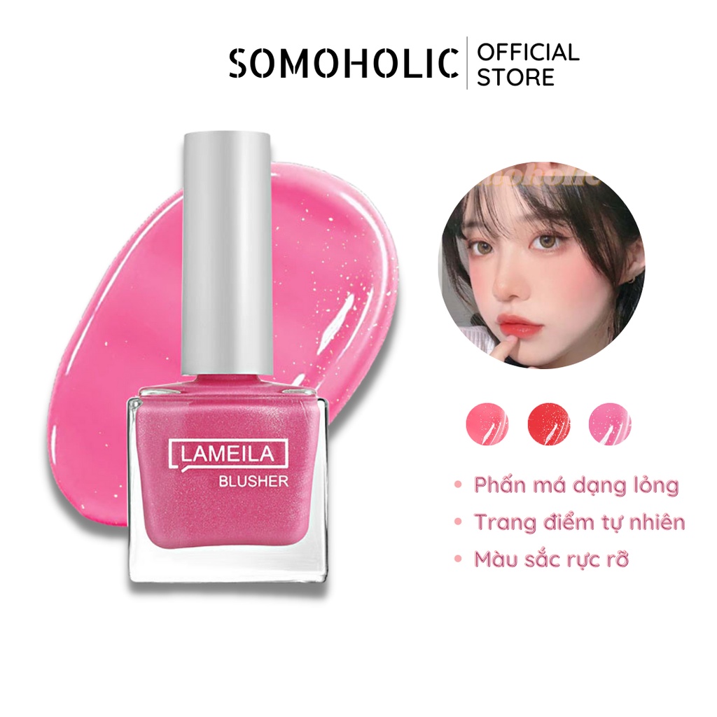 Phấn má Lameila dạng lỏng nội địa trung đơn sắc lâu trôi Somoholic PMH2