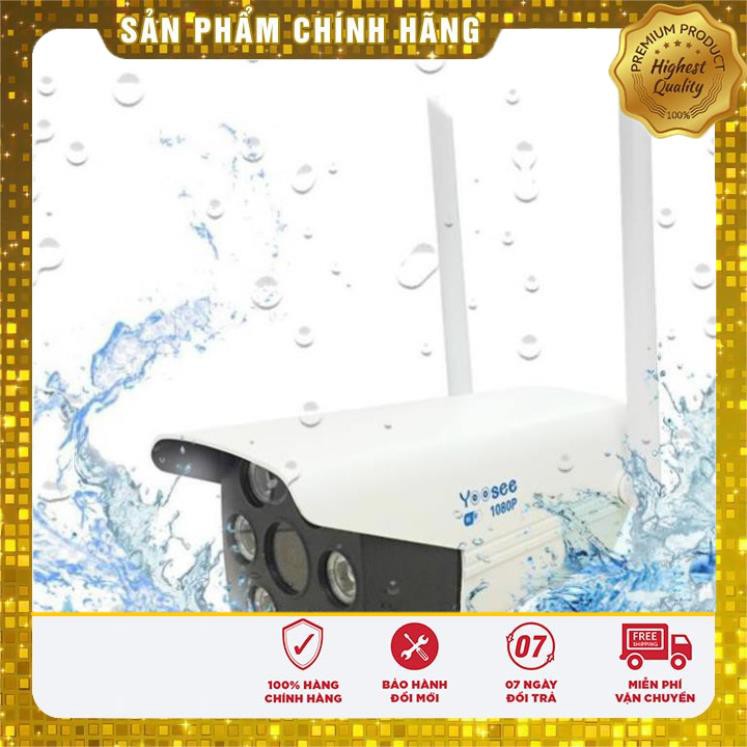 (giá khai trương) Combo Camera Wifi Yoosee Ngoài Trời Chống Nước Full HD 1080P + Thẻ 32Gb - Xem Đêm Có Màu