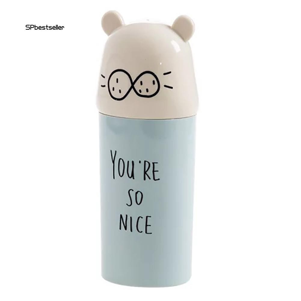 SPBS_Portable Travel Bathroom Cartoon Water Cup Mug Toothbrush Toothpaste Holder