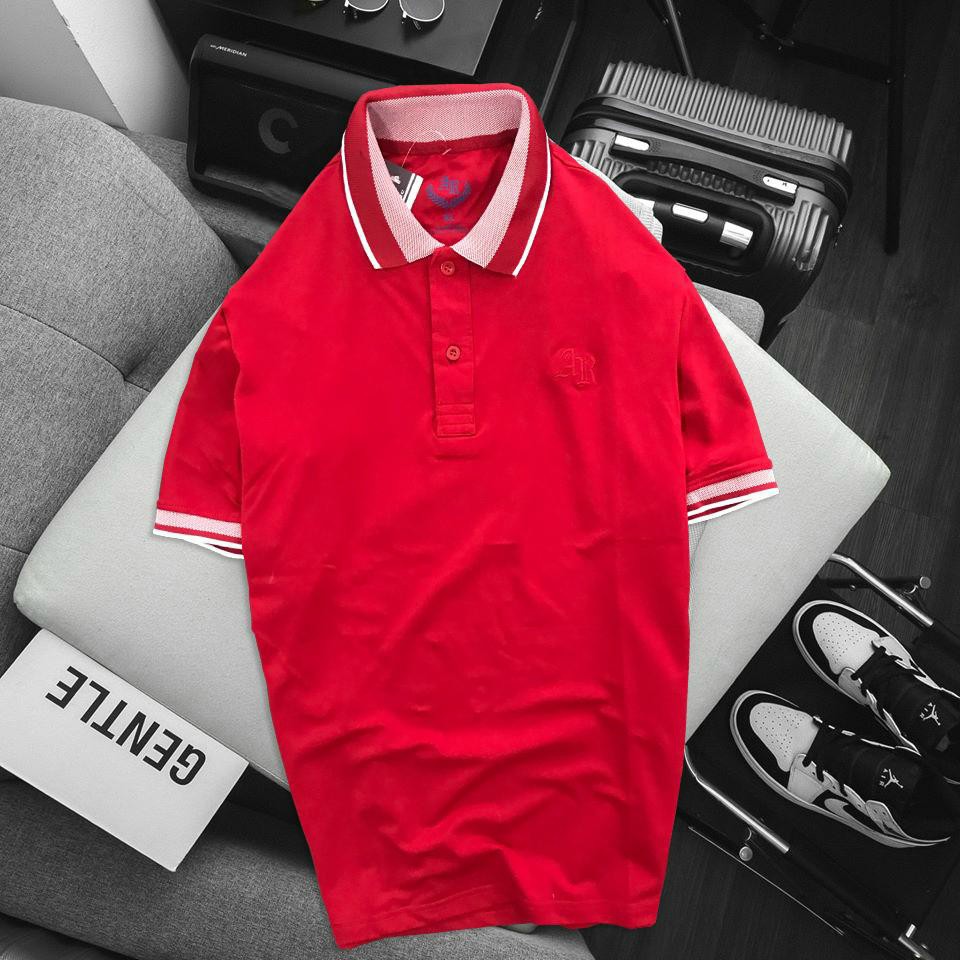 Áo thun Polo nam cổ bẻ vải cá sấu Cotton trẻ trung chất liệu cotton 100% phong cách hiên đại