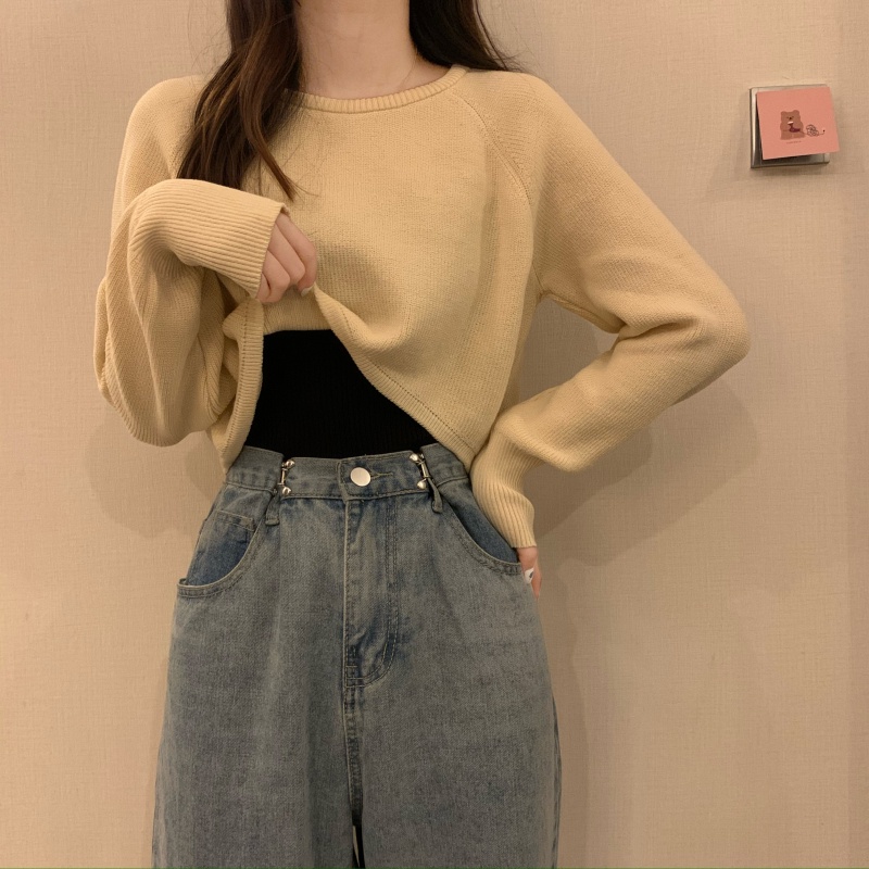 Áo sweater Dệt Kim Tay Dài Thời Trang Mùa Xuân Chất Lượng Cao Cho Nữ