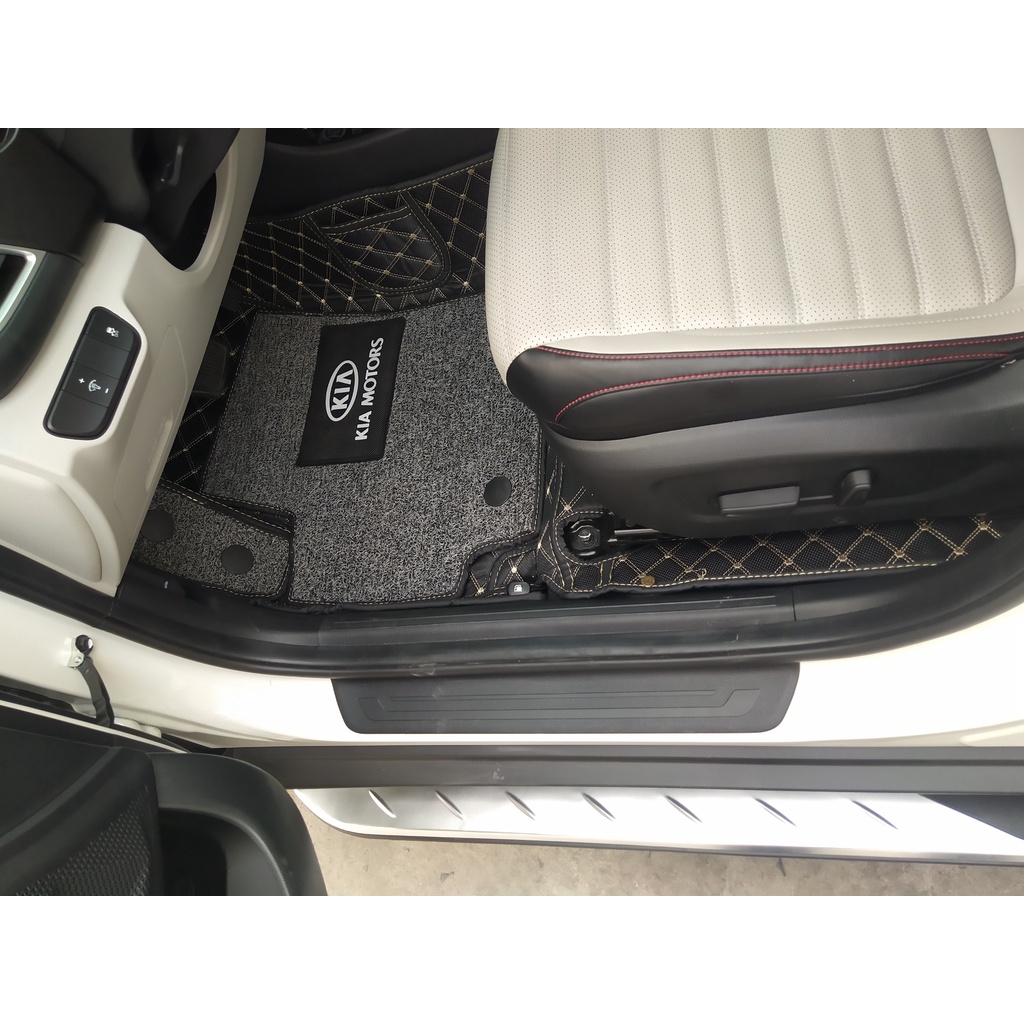 Thảm lót sàn ô tô 6D Kia Seltos  - Da PU cao cấp, Không mùi, Giảm 20% tiếng ồn
