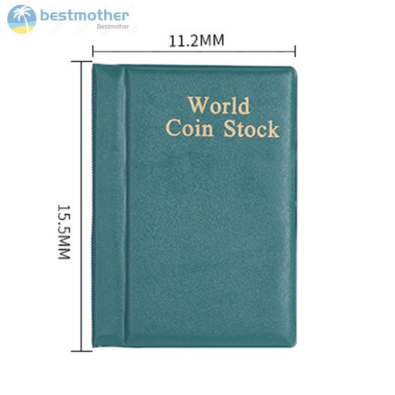 ✿BM✦ Coin Collection Book 120 Pockets Opening Stock Money Penny Storage Bag Coins Collect Album Hold