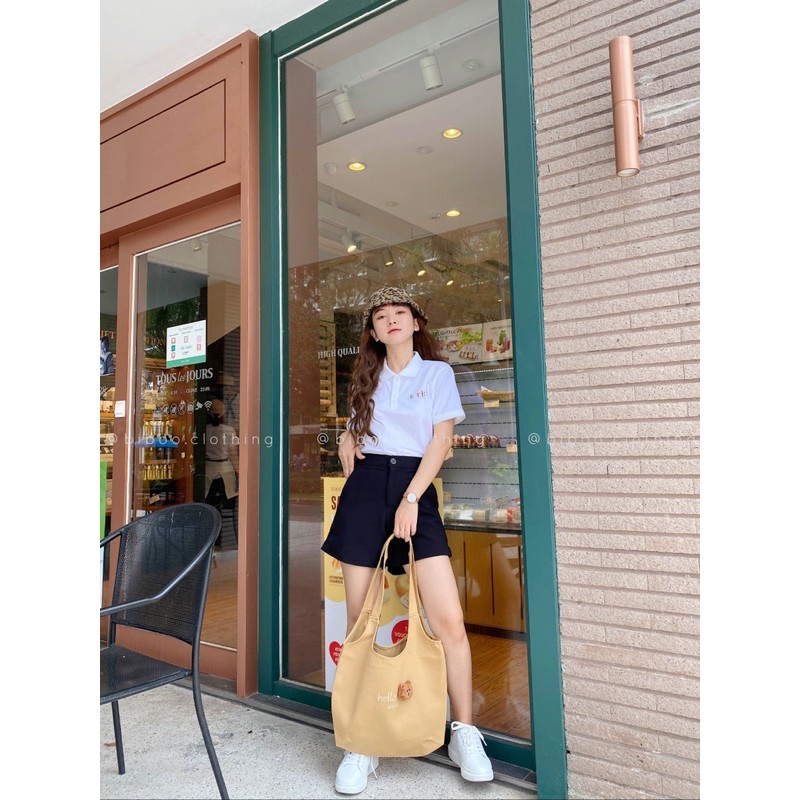 BIBOO - Quần short basic cài nút