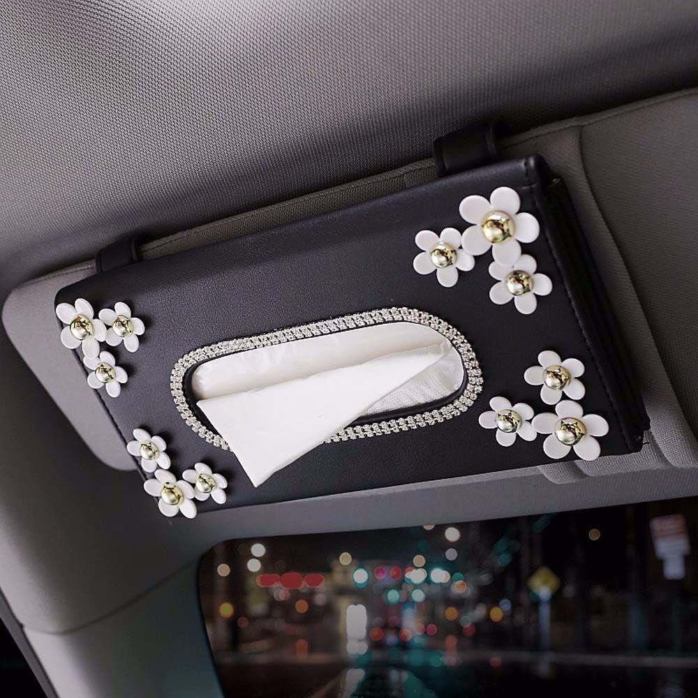 ELEGANT Car Tissue Box Creative Chrysanthemum Car Paper Boxes Paper Package Case Styling Accessories Napkin Holder|Paper Box