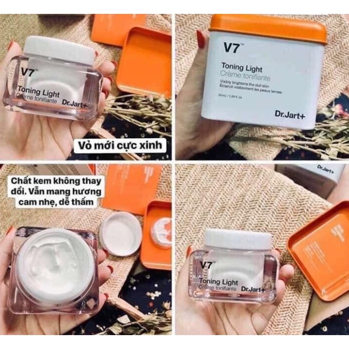 Kem Dưỡng Trắng Da V7 Toning Light Dr.Jart+ (50ml) - Hàn Quốc