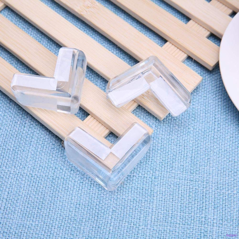 Set 4 Miếng Nhựa Pvc Trong Suốt Bọc Góc Bàn Bảo Vệ An Toàn Cho Bé