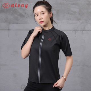 Bộ Quần Áo Sinh Nhiệt Tan Mỡ Bụng ATONY Cao Cấp, Đồ Tập Giảm Cân, Giảm Mỡ Bụng ATONY - Set 2 Áo Khoác Ngắn Tay + Quần