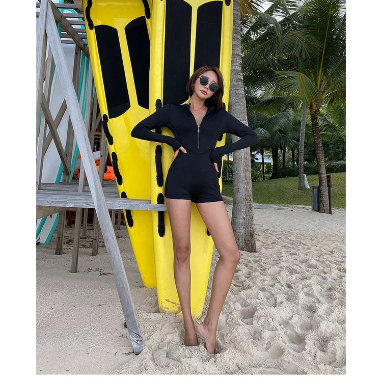 Bikini liền thân một mảnh dài tay boxer STORE HERA BKN17