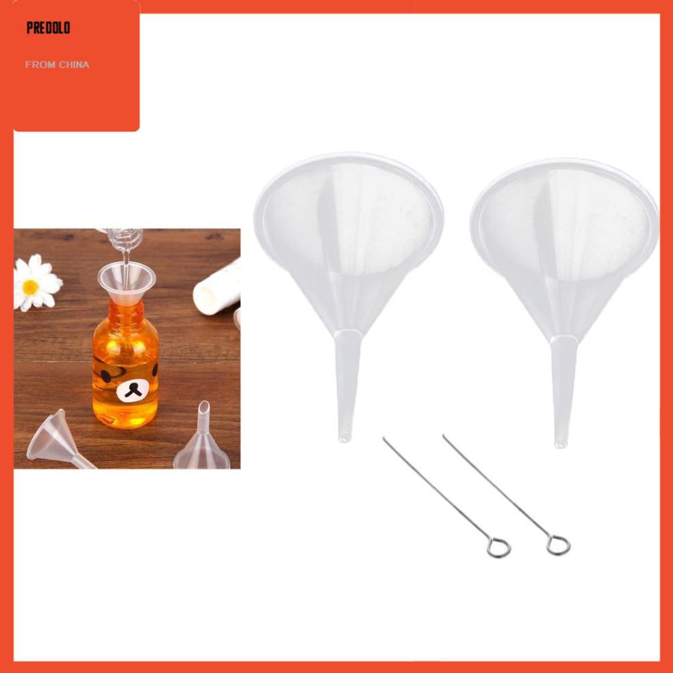 In Stock 2pcs Mini Tiny Plastic Funnels Perfume Diffuser Bottle Mini Liquid Oil Funnels