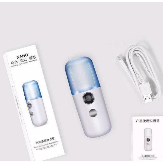 Máy Xông hơi mặt. Xịt Khoáng Nano Mini cầm tay