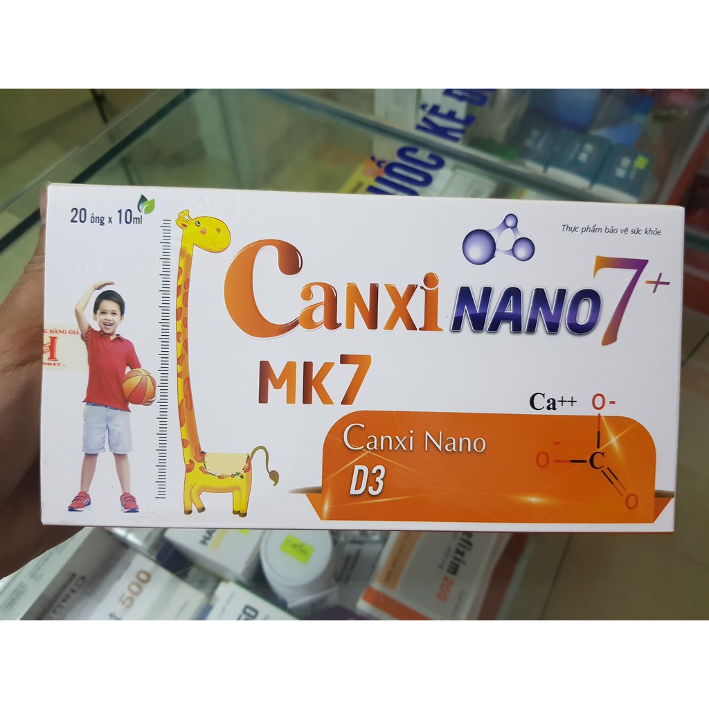  Canxi Nano 7+ Mk7 - Hỗ trợ phát triển chiều cao, giúp xương chắc khỏe 