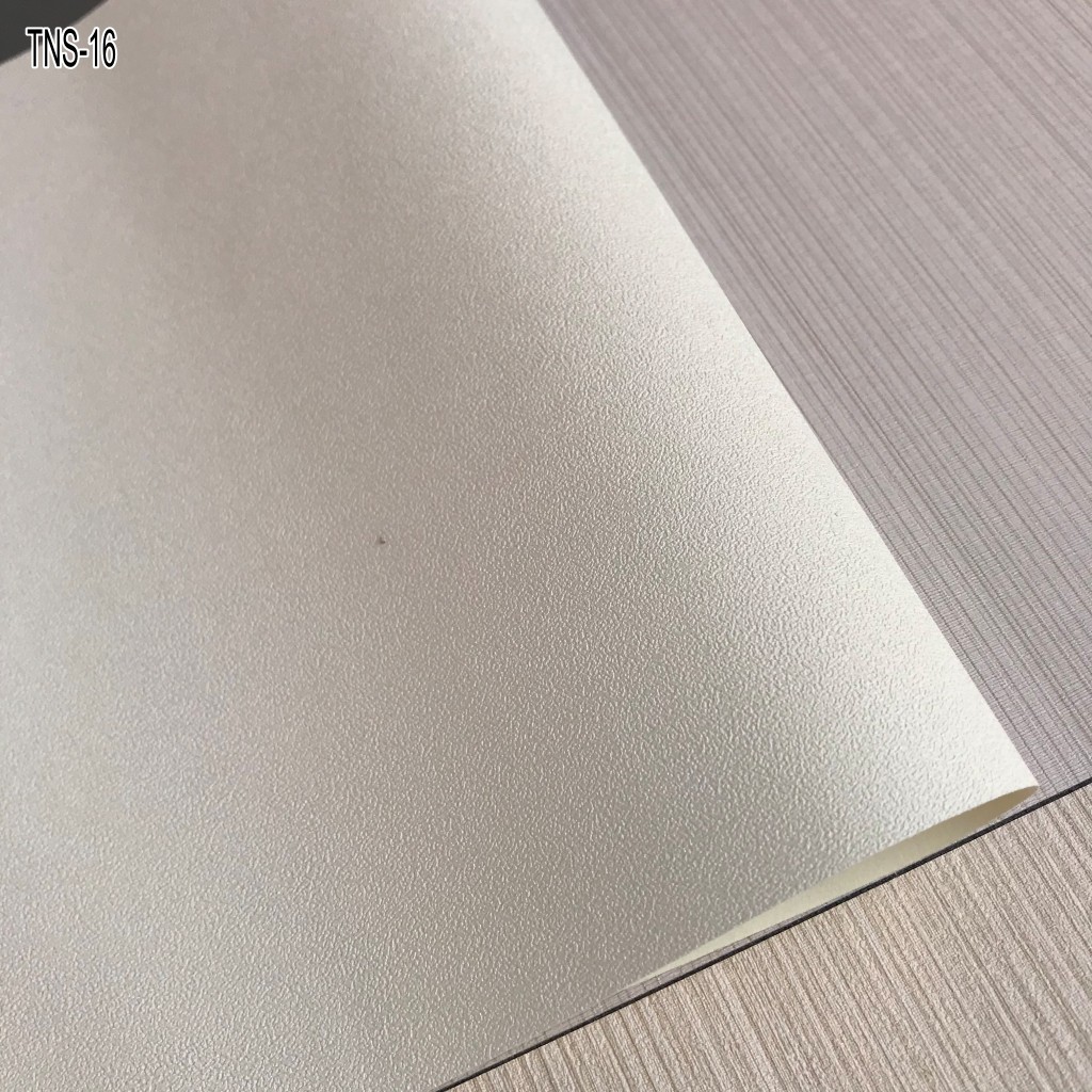 Giấy Dán Tường Màu Trắng Trơn Mịn Vân Sơn TNS16 Cho Phòng Khách, Phòng Ngủ Lụa Không Keo Khổ 53cm x 10m