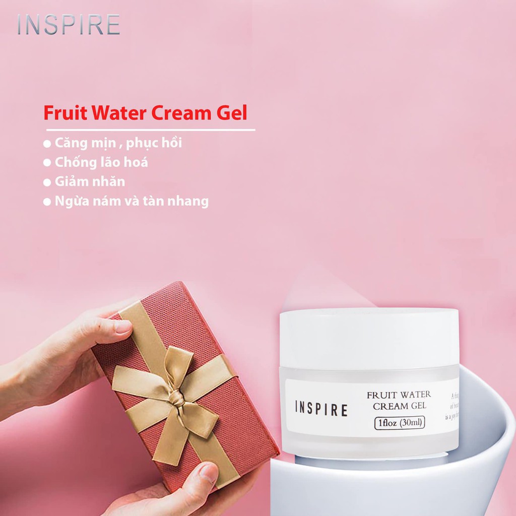 Kem Dưỡng Ẩm Dưỡng Da Chuyên Sâu INSPIRE Fruit Water Cream Gel 30ml