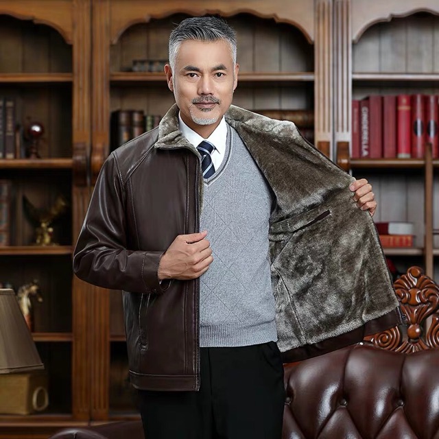 🔥🔥Áo khoác da cho người trung tuổi. Mẫu có 2 loại lót lông và ko lót.  🌸Giá chỉ #350k ____♥️____ #400k