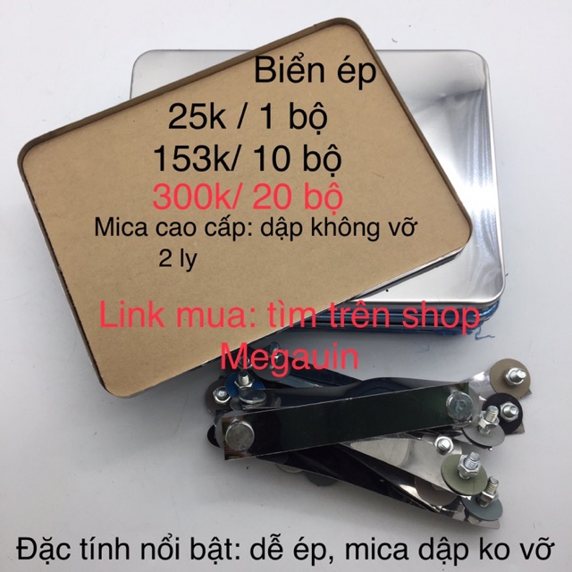 Máy ép biển số , bảng số inox ô tô - xe máy loại 1