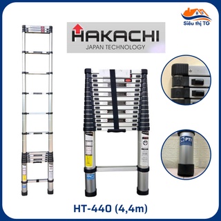Thang rút xếp đơn 4,4m hakachi nhật bản ht-440cp, nhập khẩu nguyên hộp
