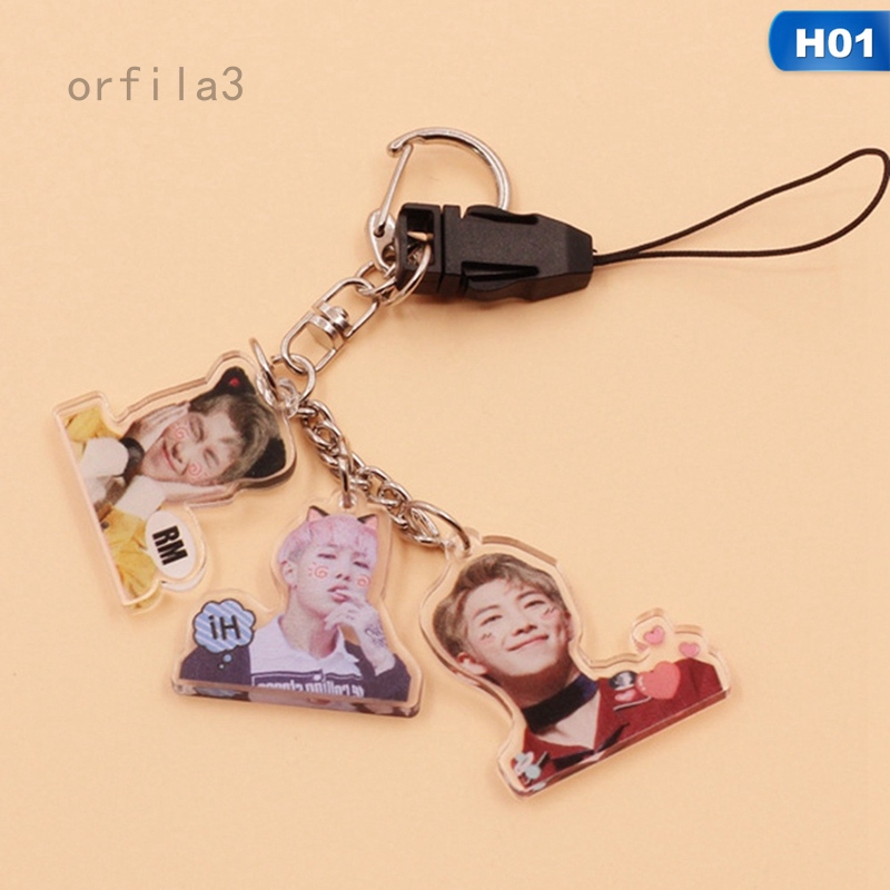 Móc chìa khoá bằng acrylic hình BTS 2019 SUGA RM JIMIN JUNGKOOK V