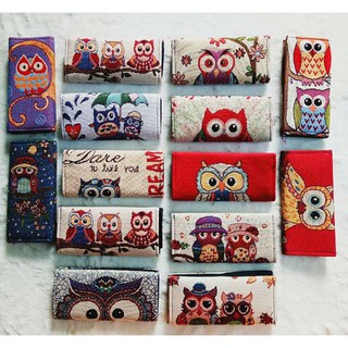 Ví Cú Cầm Tay Thổ Cẩm