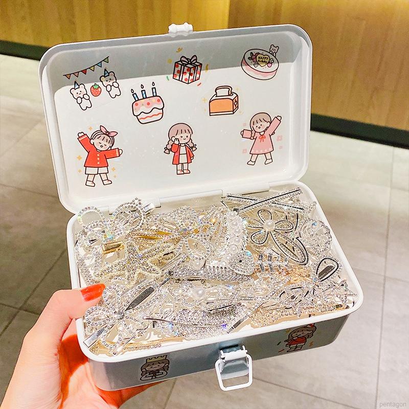 Set 5 Kẹp Tóc Hoạt Hình Xinh Xắn Dành Cho Bé Gái