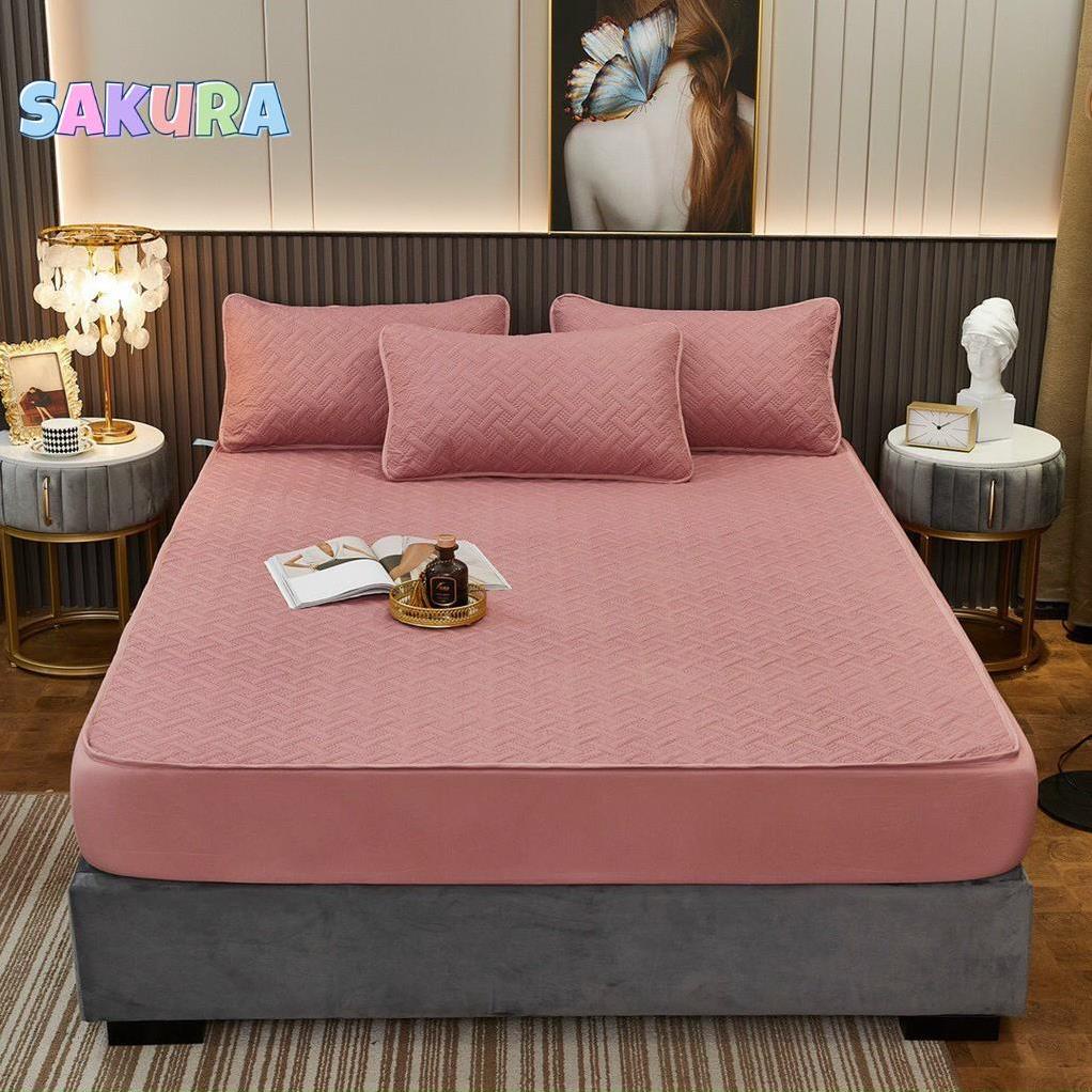 SIÊU SALES- Ga Chống Thấm COTTON NANO Trần Bông Nhật - Ga Chống Thấm Cotton