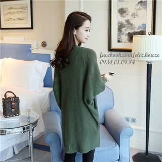 Áo khoác len form dài Hàn Quốc