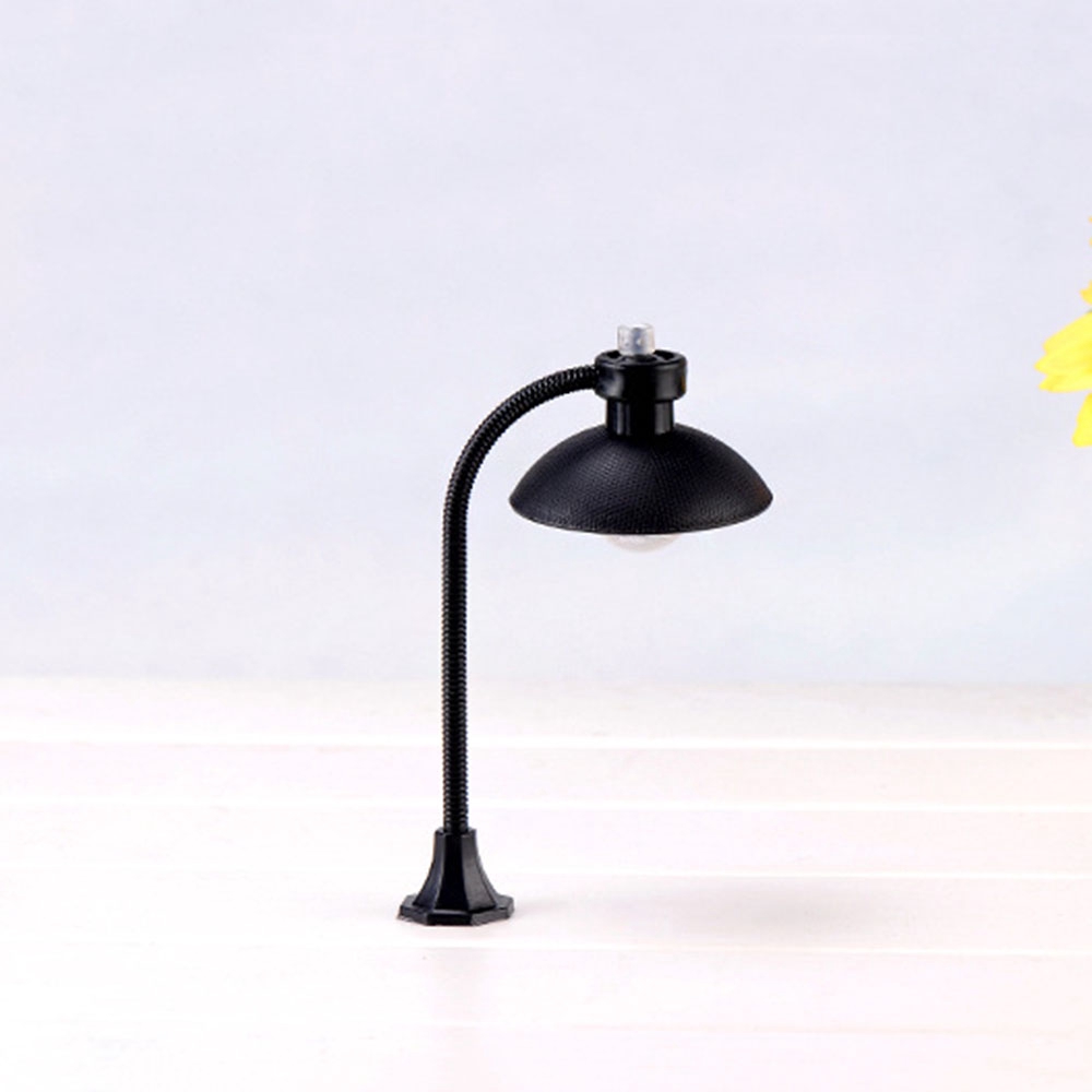 Mô hình cây đèn đường bằng nhựa resin phong cách cổ điển xinh xắn dùng trang trí bonsai