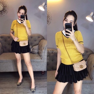 Áo len montoghi xương cá