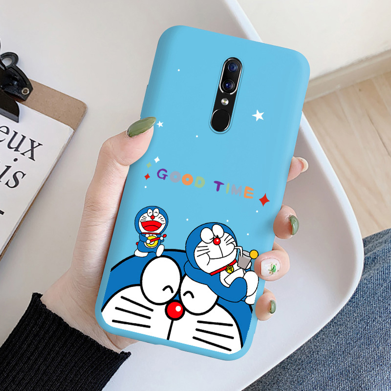 Ốp Lưng In Hình Doraemon Đáng Yêu Cho Oppo F7 F9 K3 R11 Plus R11S Plus R15 Mirror R17 R9 Plus R9S Plus