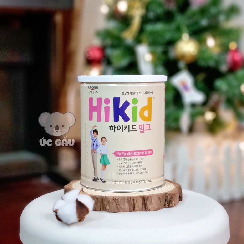Sữa tăng chiều cao HiKid Vani-Dê Hàn Quốc 600-650g Date mới