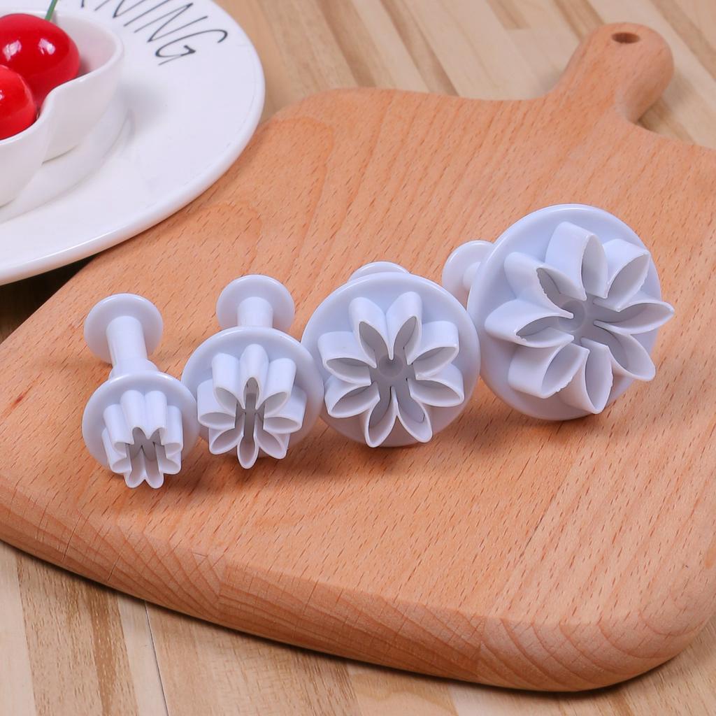4 khuôn bánh quy ANAEAT hình hoa cúc