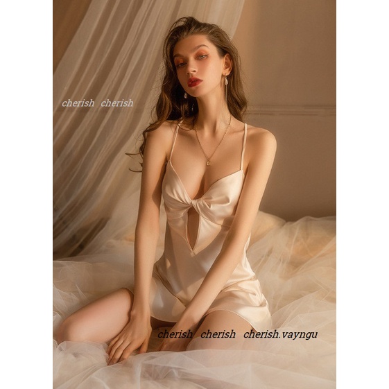 (M. 115) Váy ngủ sexy lụa cao cấp Đầm mặc nhà gợi cảm quyến rũ