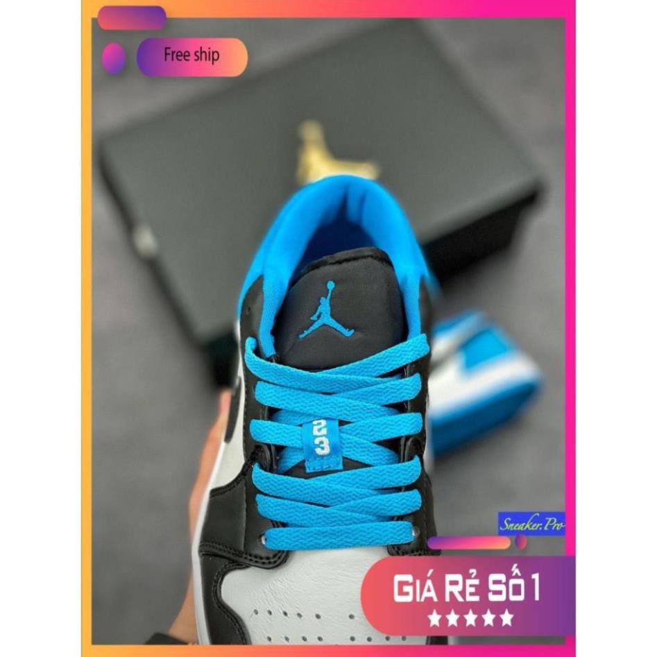 Giày thể thao AIR Jordan 1 Low Laser Blue  thấp cổ siêu đẹp, năng động dành cho nam và nữ