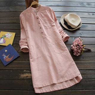 Đầm Sơ Mi Linen 410