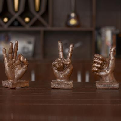 TƯỢNG DECOR TRANG TRÍ PHONG CÁCH ĐỘC LẠ BỘ BA BÀN TAY