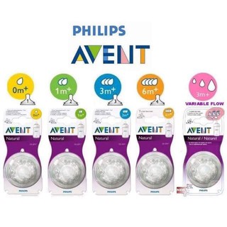 Núm ti thay bình sữa Avent Natural (số 0->5)