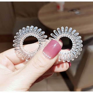 5 Dây cột tóc lò xo trong suốt size trung