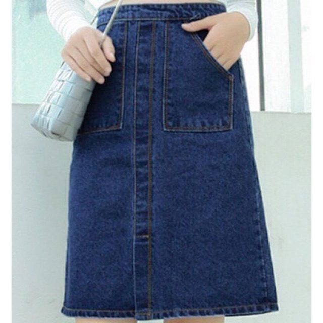 Chân váy jean live 8