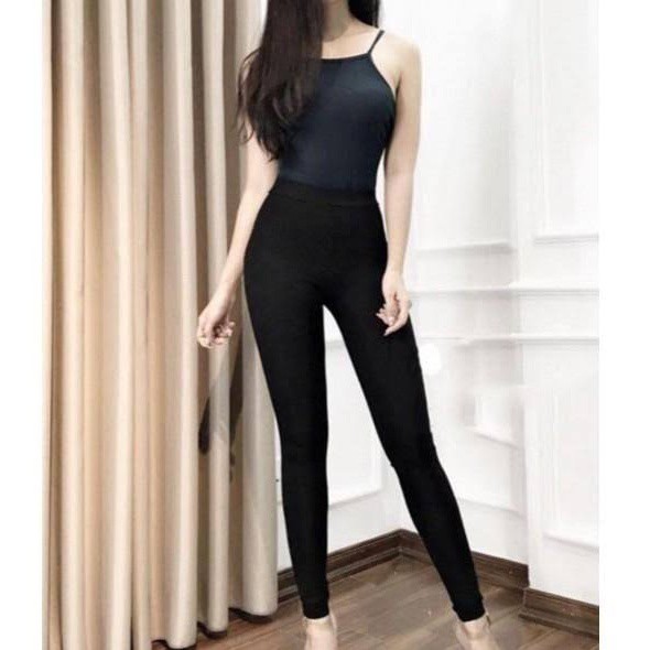 Quần Legging  Ngố, Dài, Nâng Mông Cạp Cao Siêu Hot Siêu Co Giãn