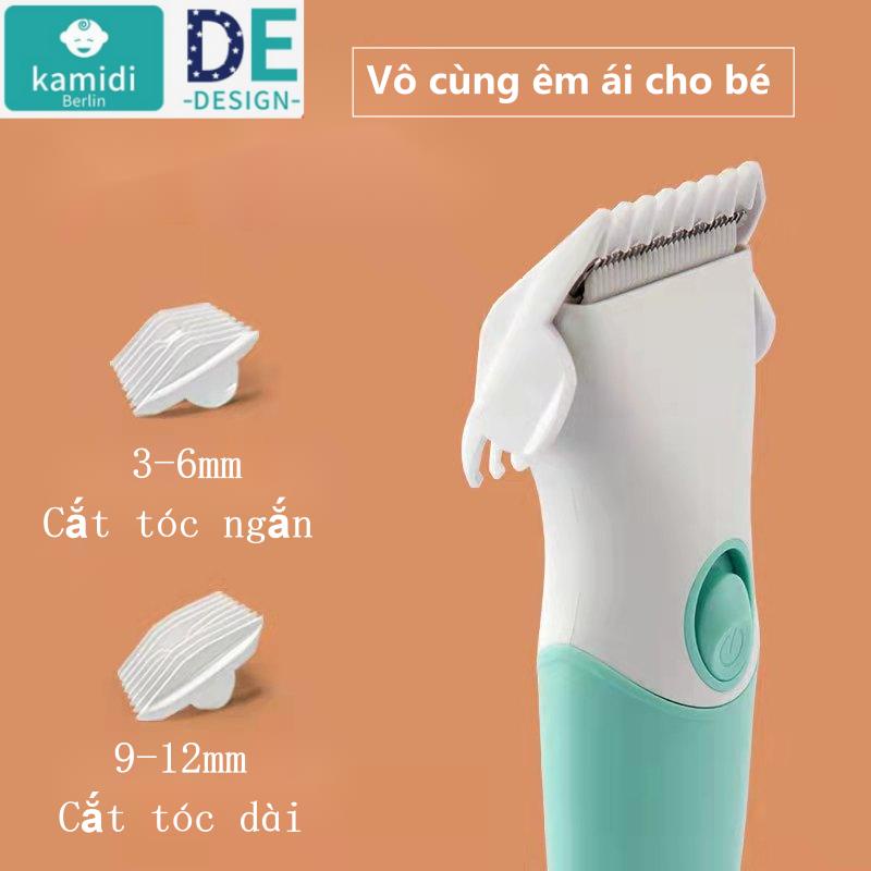 Tông đơ cắt tóc cho bé KAMIDI lưỡi cắt gốm và carbon không gỉ, chống giật tóc, chống ồn - 3B Care - Bảo hành 9 tháng