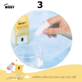 Binhdoda gạc rơ lưỡi moby ❤️ gói 50 miếng ❤️ an toàn cho bé tuan1025