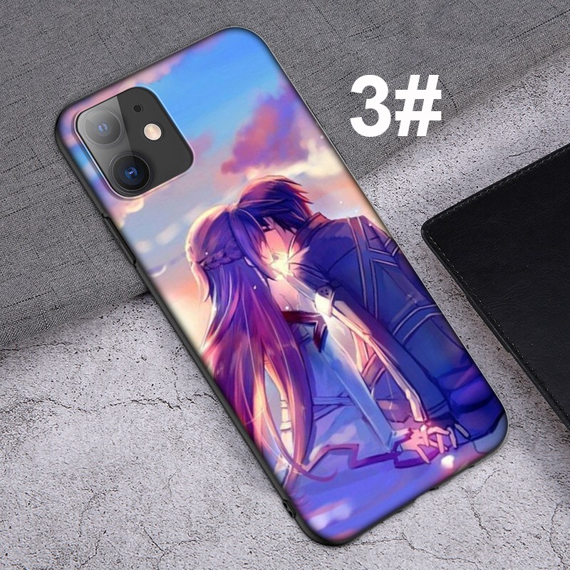 Ốp Lưng Mềm In Hình Sword Art Online Cho Iphone 12 Mini 11 Pro Max 86sf